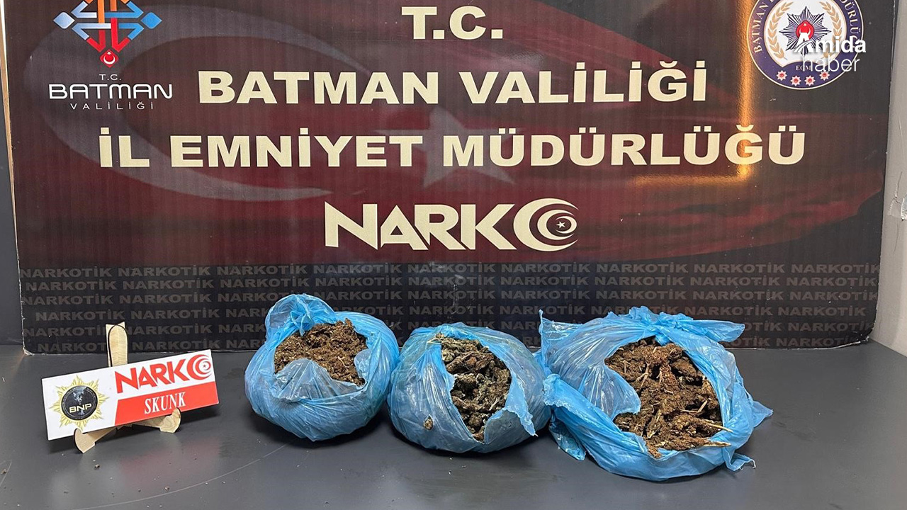 Batman'da  araçta uyuşturucu ele geçirildi