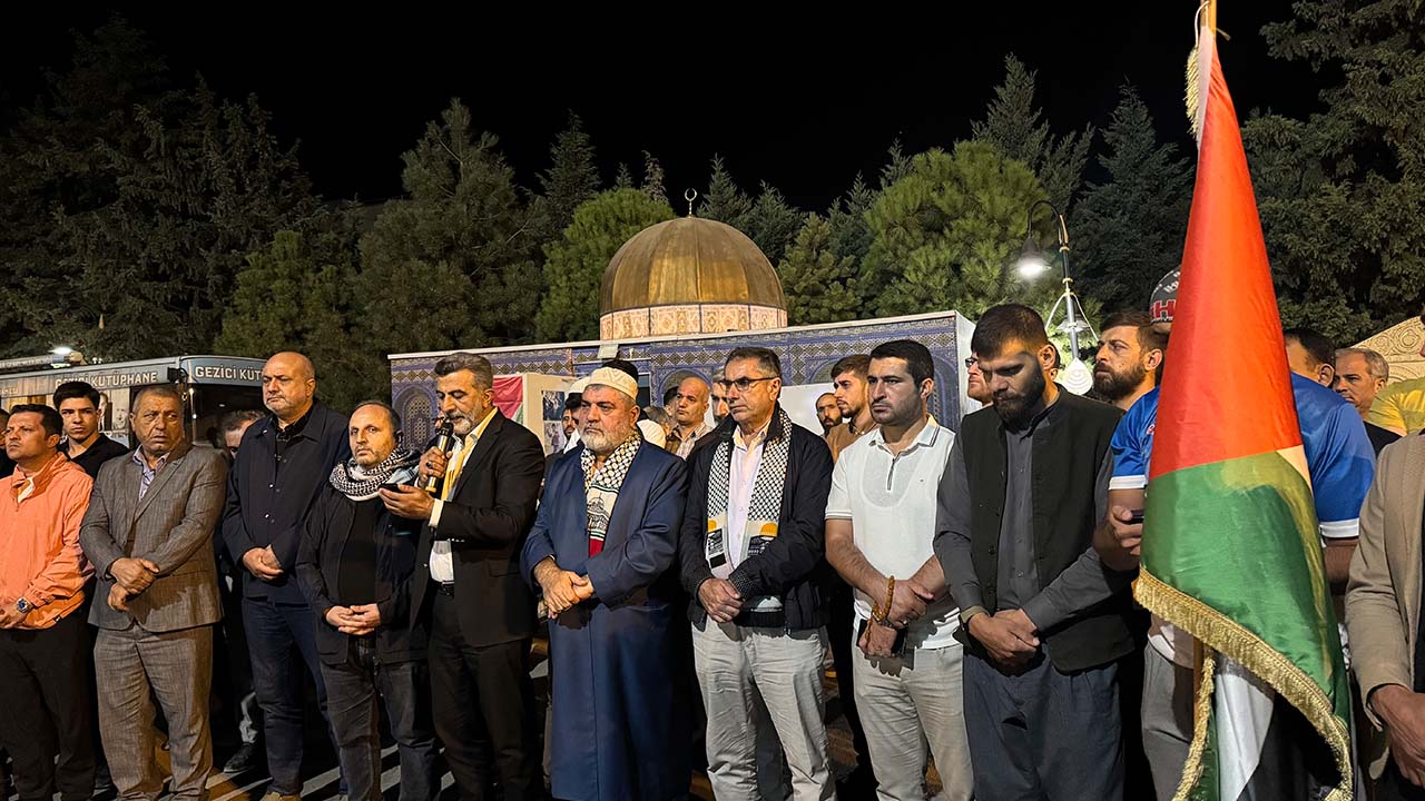 Mardin'de İsrail'in saldırıları protesto edildi