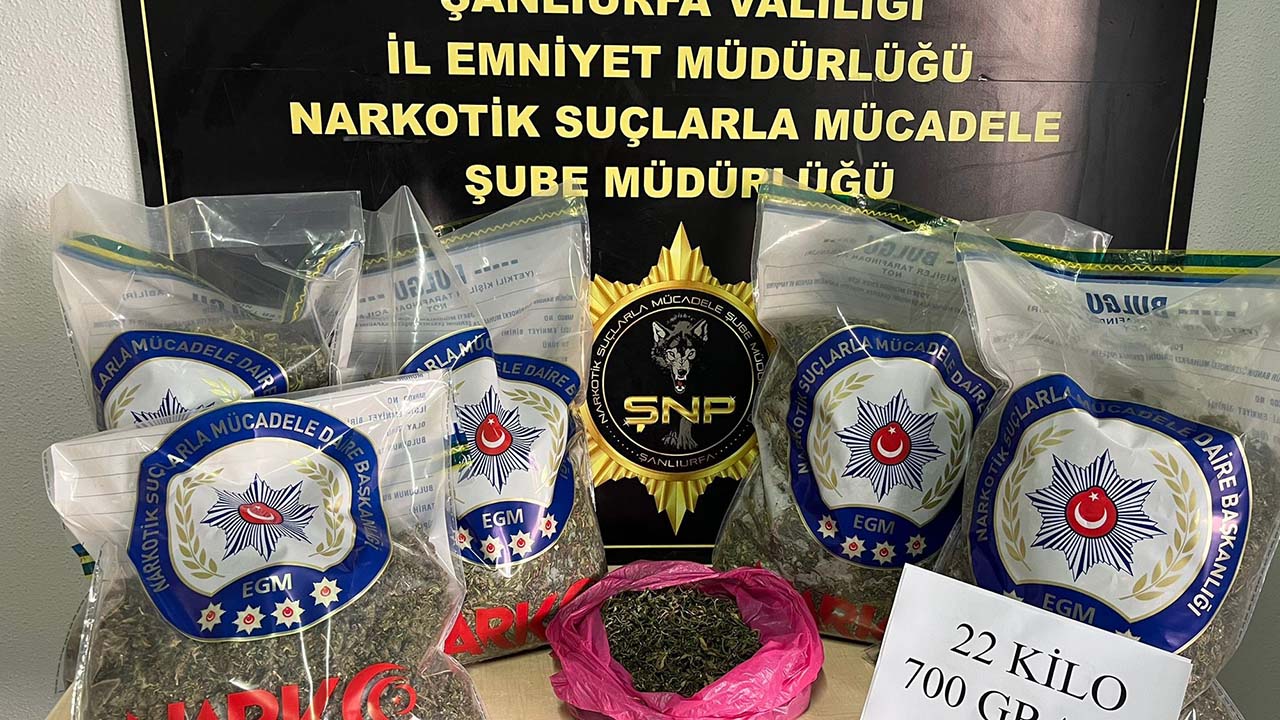 Şanlıurfa’da uyuşturucu operasyonu