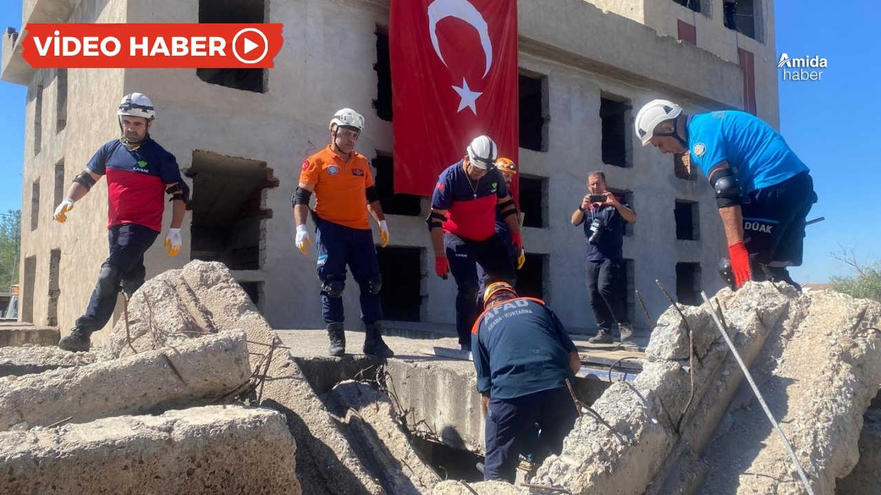 Diyarbakır’da deprem hazırlığı: Birçok kurum katıldı