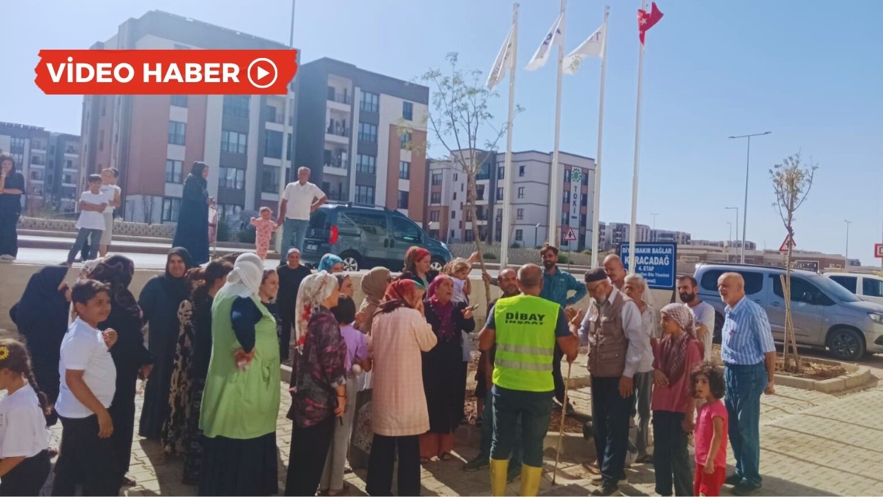 Diyarbakır TOKİ’de protesto: Yönetime yürüdüler