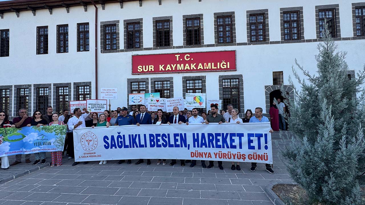 Diyarbakır'da sağlıklı yaşam yürüyüşü gerçekleşti