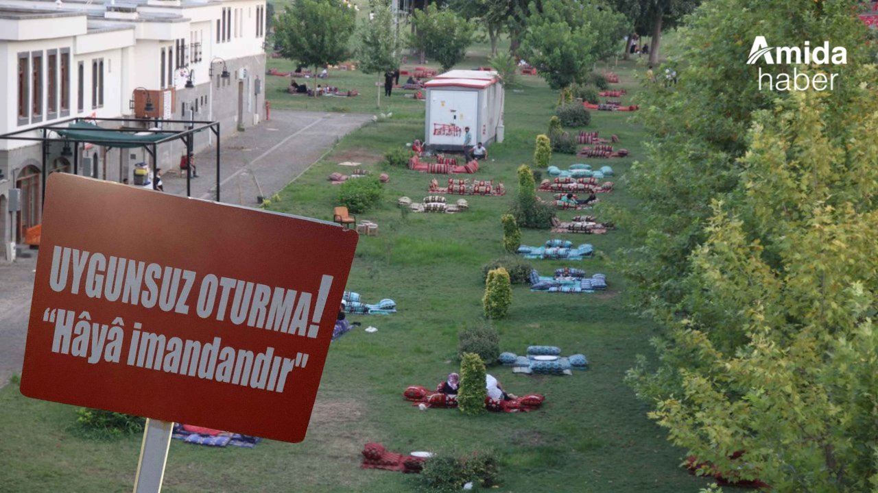 Diyarbakır’da yeşil alan gaspı: Ahlak dersi de verdiler