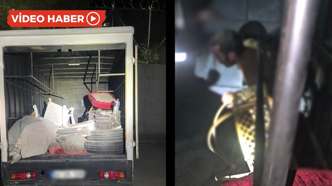 Diyarbakır’da kamyonetin gizli bölmesinde 11 göçmen çıktı