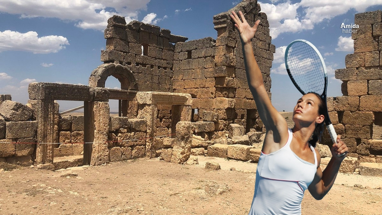Diyarbakır’da 3 bin yıllık kalede tenis turnuvası