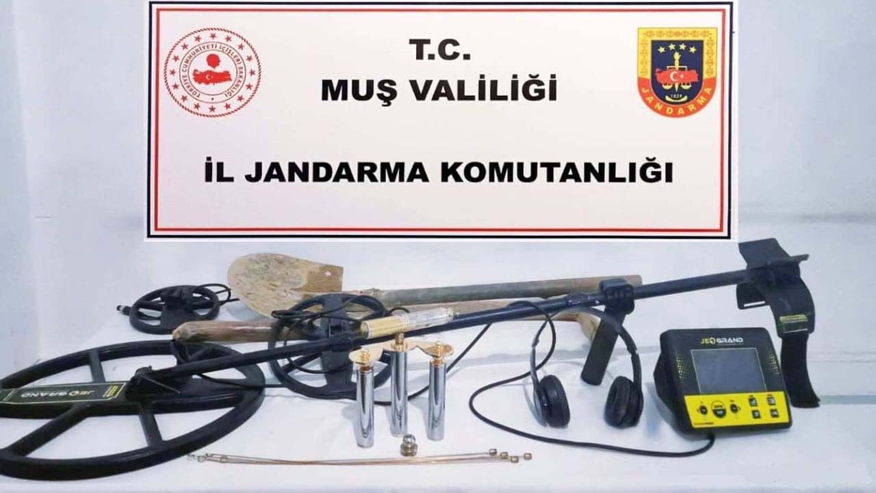 Muş'ta kaçak kazı yapan 7 şahıs suçüstü yakalandı