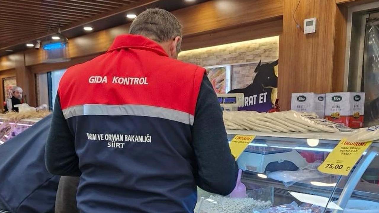 Siirt'te gıda denetimi gerçekleşti
