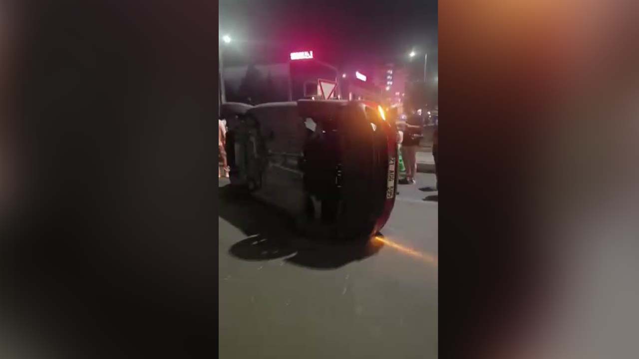 Diyarbakır'da otomobil takla attı: 1 yaralı