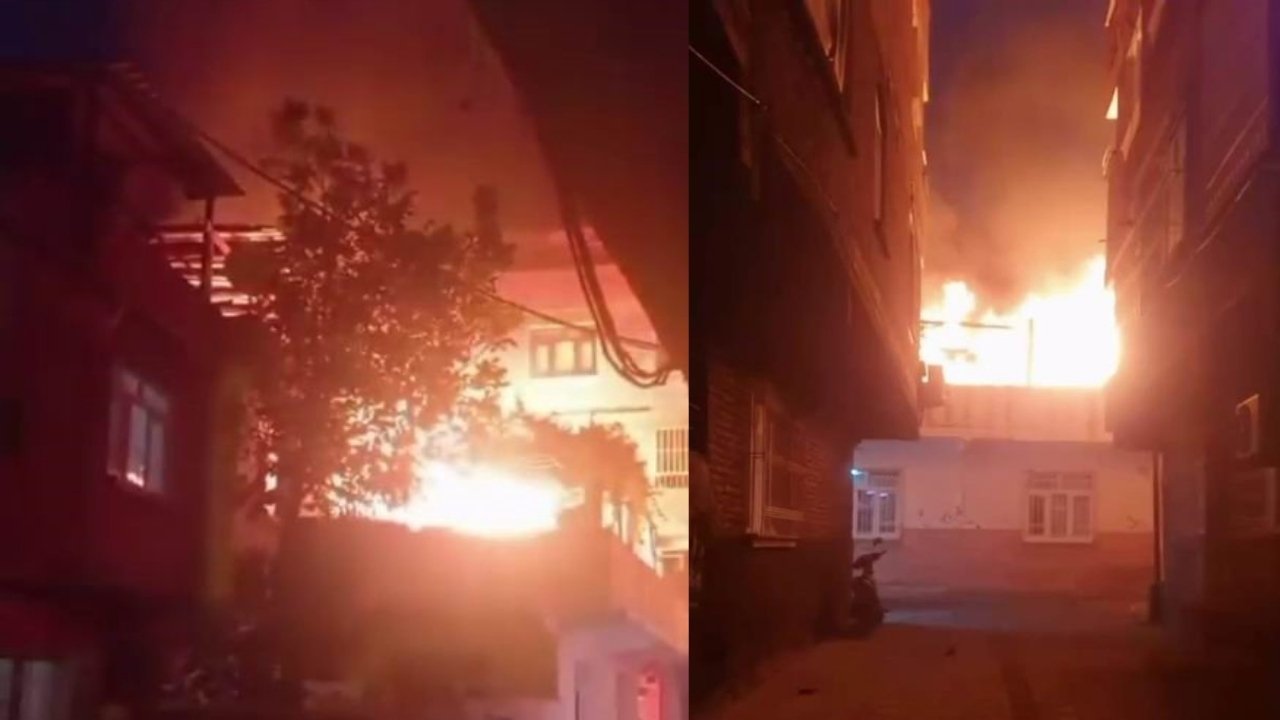 Diyarbakır'da yangın: Sakinler kendilerini zor dışarı attı