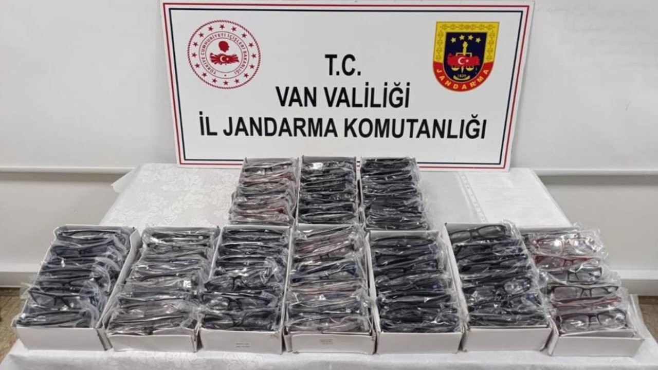 Van’da 150 bin liralık kaçak gözlük operasyonu