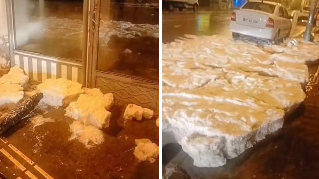 Bitlis’te dolu yağışı etkili oldu