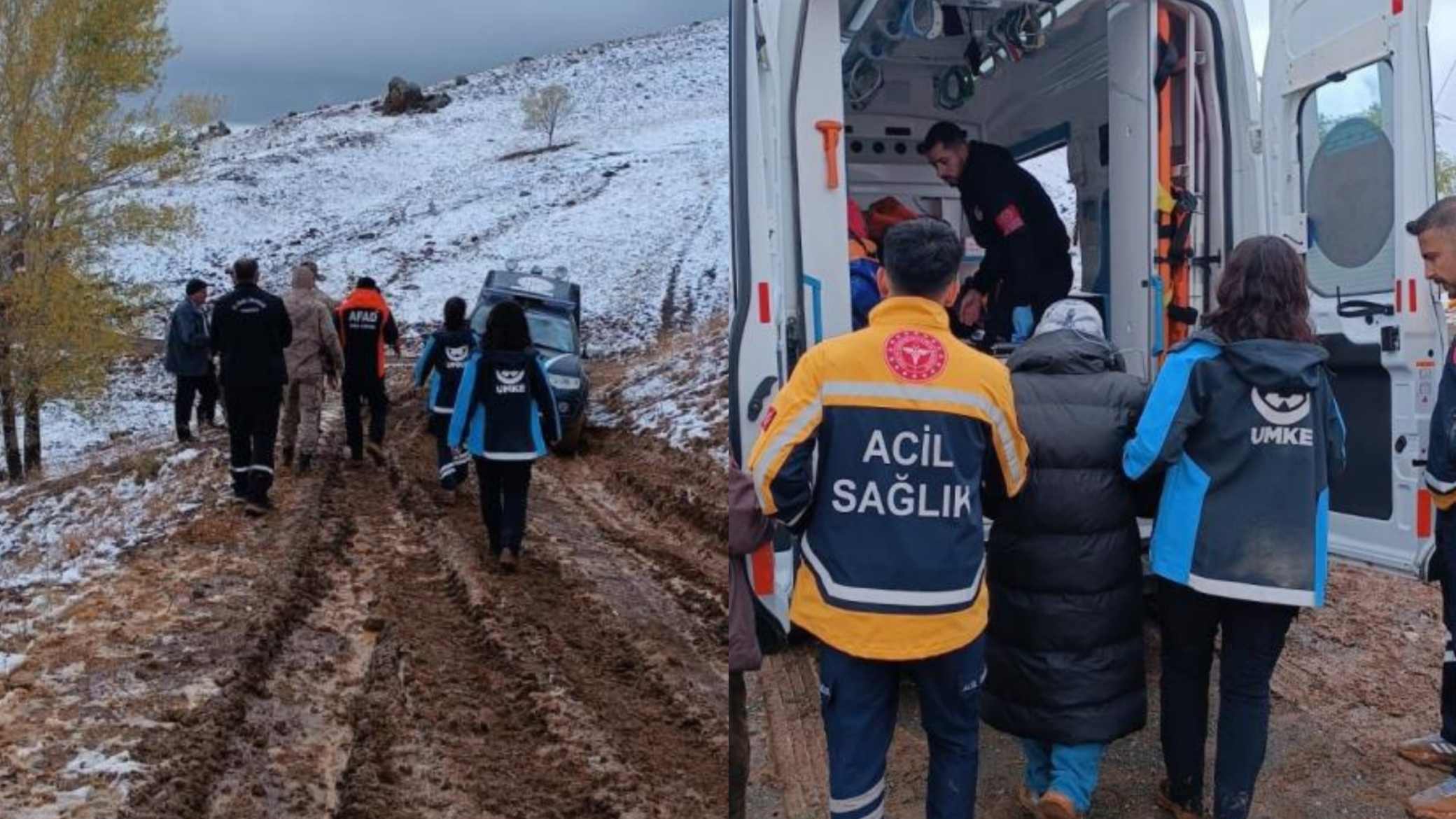 Pülümür’de ekipler hasta kadın için harekete geçti
