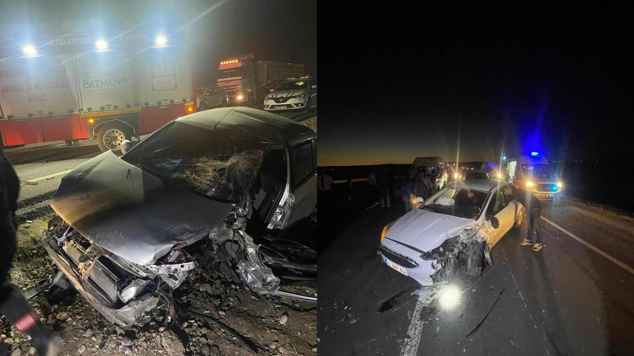 Batman-Diyarbakır yolunda korkutan kaza: Yaralılar var