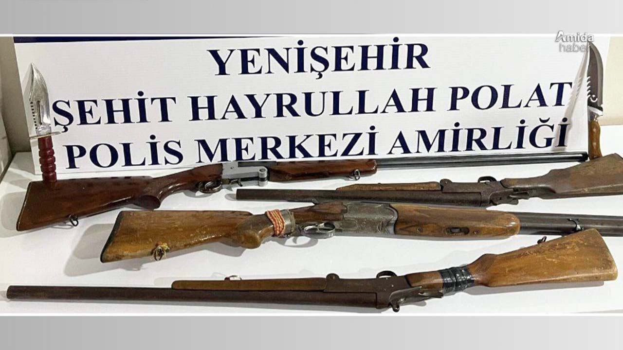 Bingöl’de ruhsatsız tabanca ve tüfekler ele geçirildi