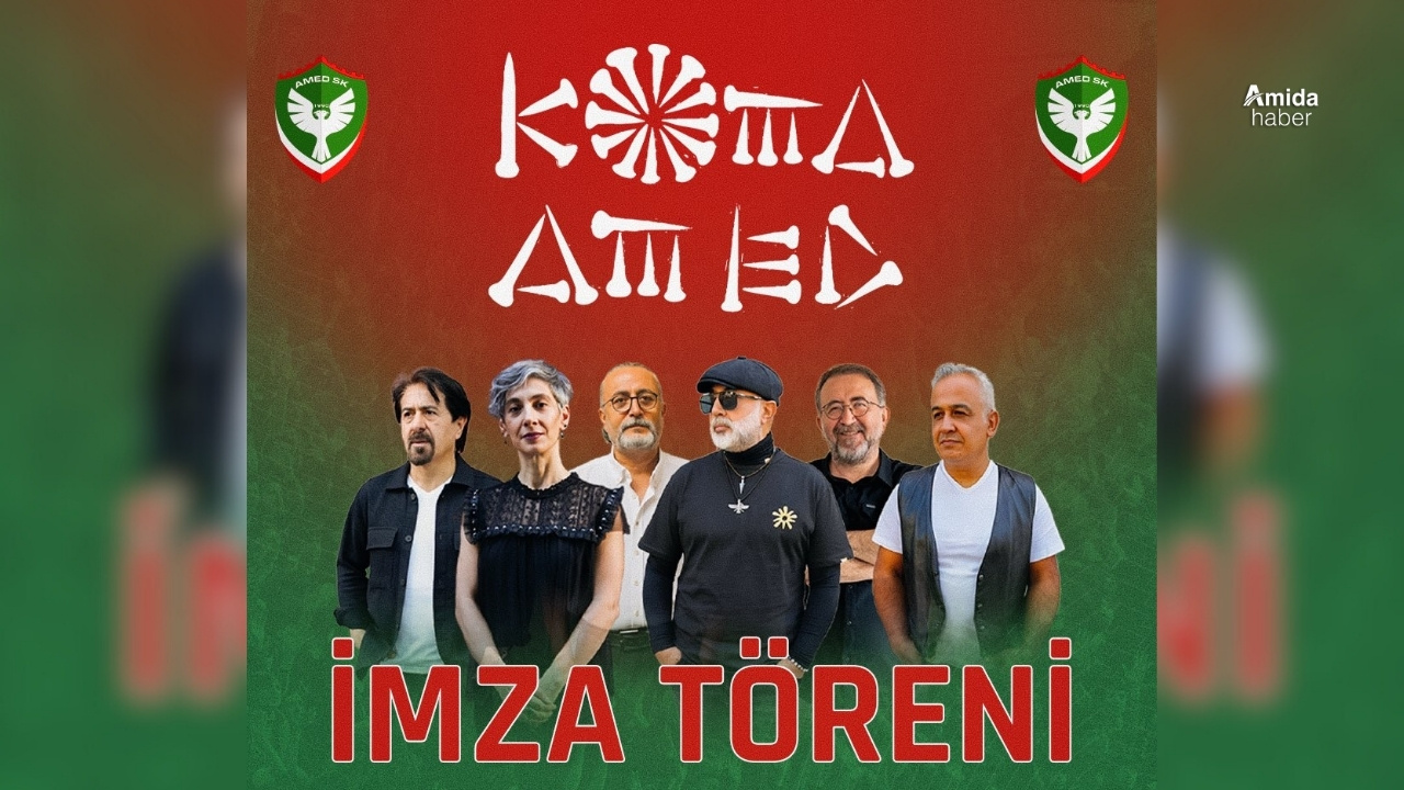 Koma Amed konser öncesi Amedspor forması imzalayacak