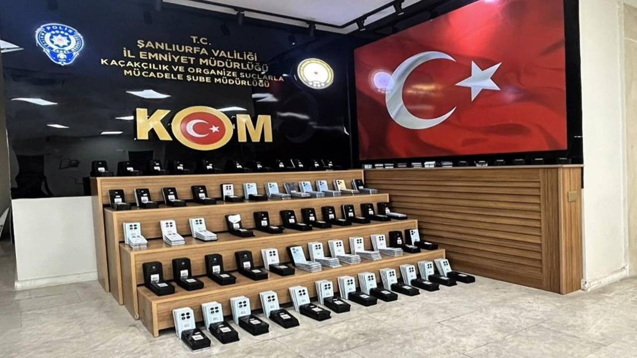 Şanlıurfa'da 645 adet kaçak telefon ele geçirildi