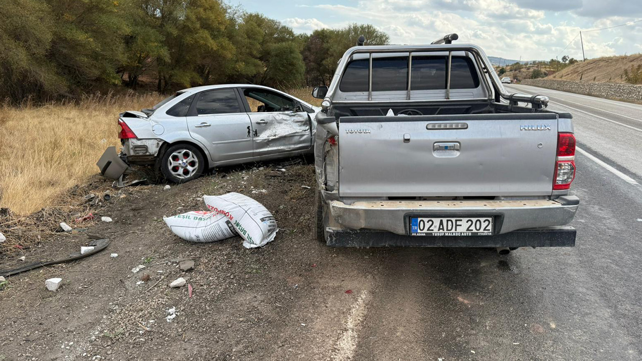 Adıyaman’da trafik kazası: 2 yaralı