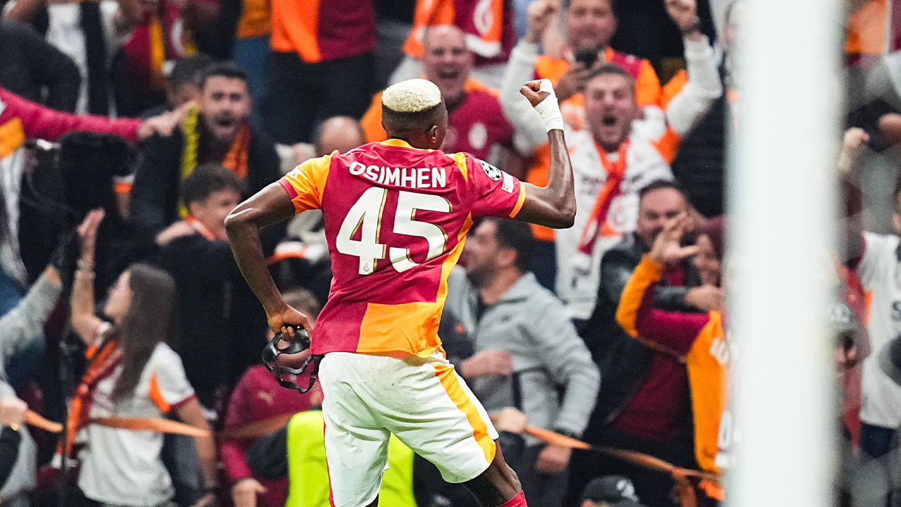 Galatasaray Şampiyonlar Lig'inde Osimhen ile coştu