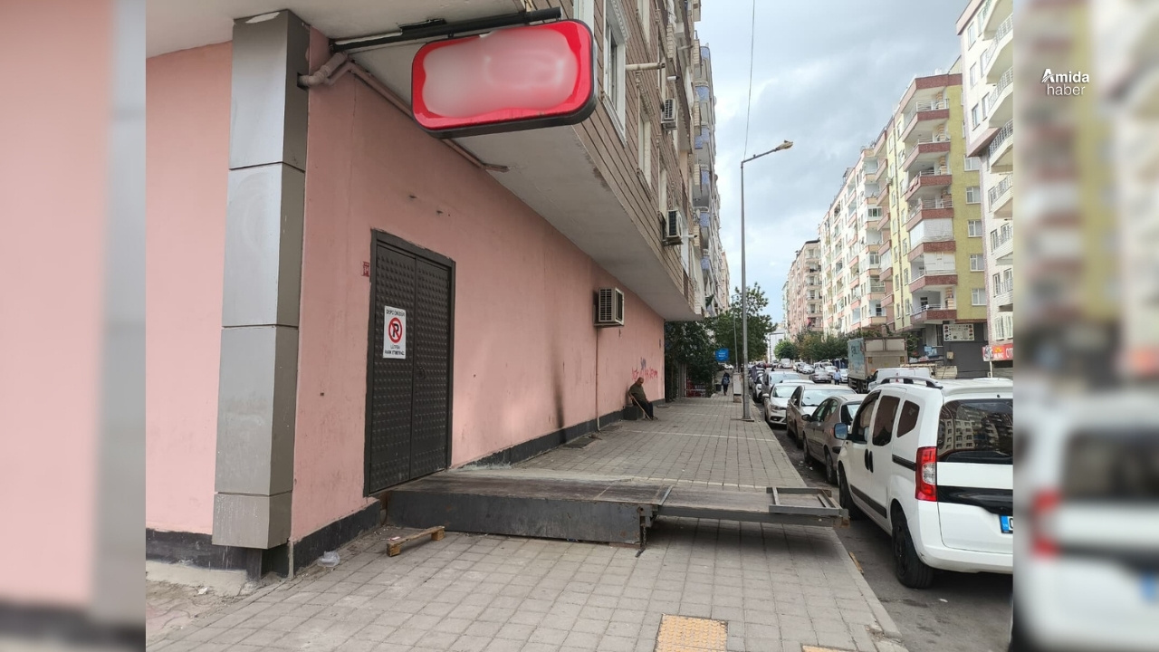 Diyarbakır’da zincir marketin kaldırım işgali çileden çıkardı