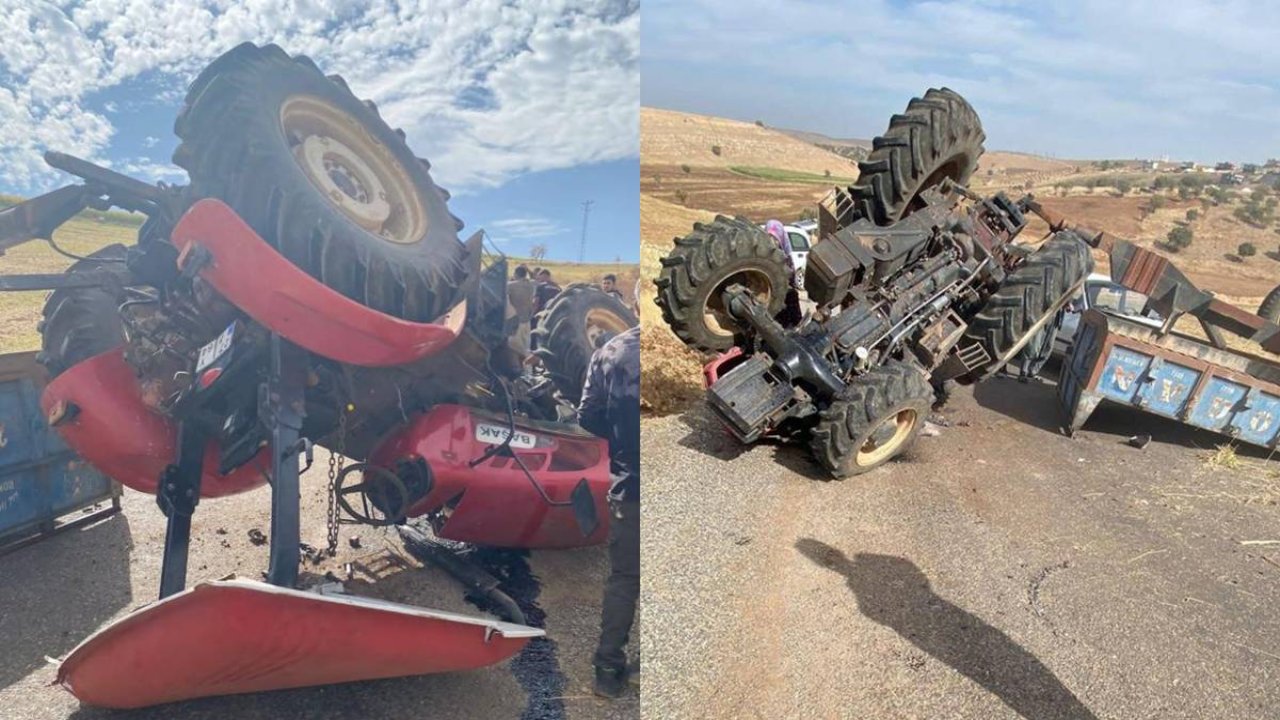 Diyarbakır’da traktör devrildi: 1’i Ağır 3 yaralı