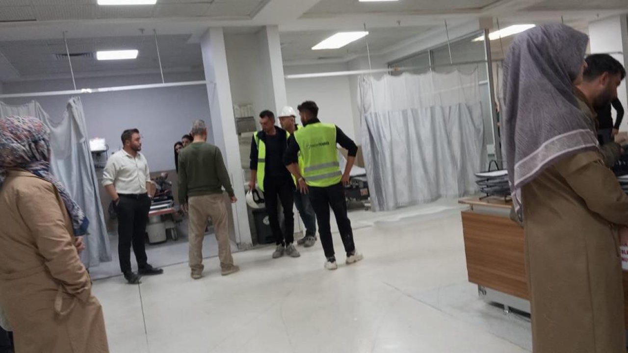 Van şehir hastanesi inşaatında iş kazası: 1 yaralı