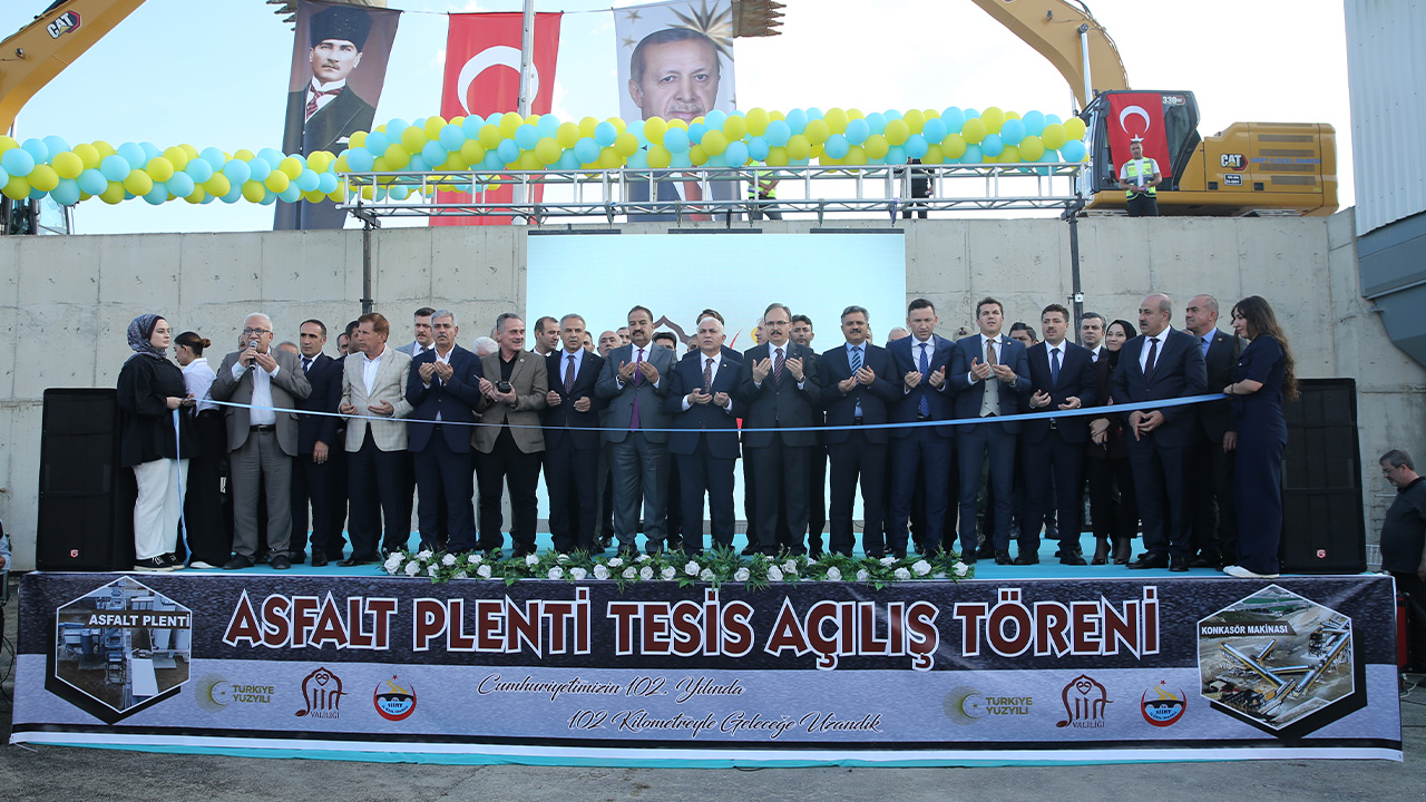 Siirt'te Asfalt Plenti ve Konkasör Tesisleri'nin açılışı yapıldı