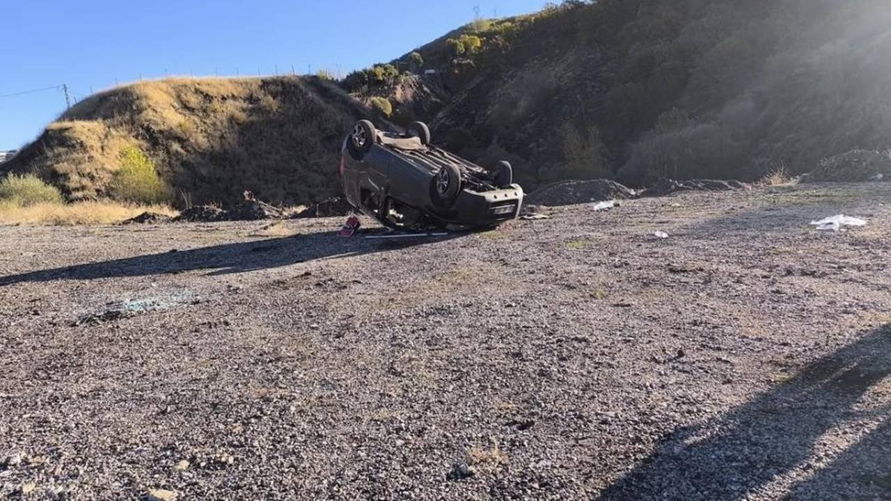 Bingöl’da araç takla attı: 5 yaralı
