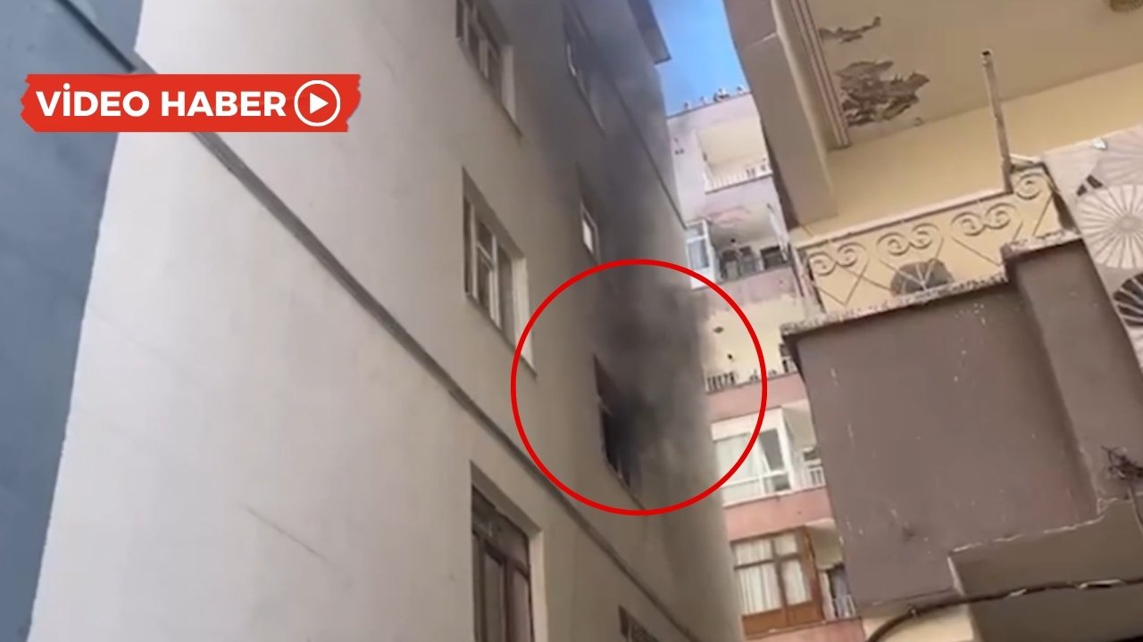 Diyarbakır’da 5 katlı binada yangın çıktı