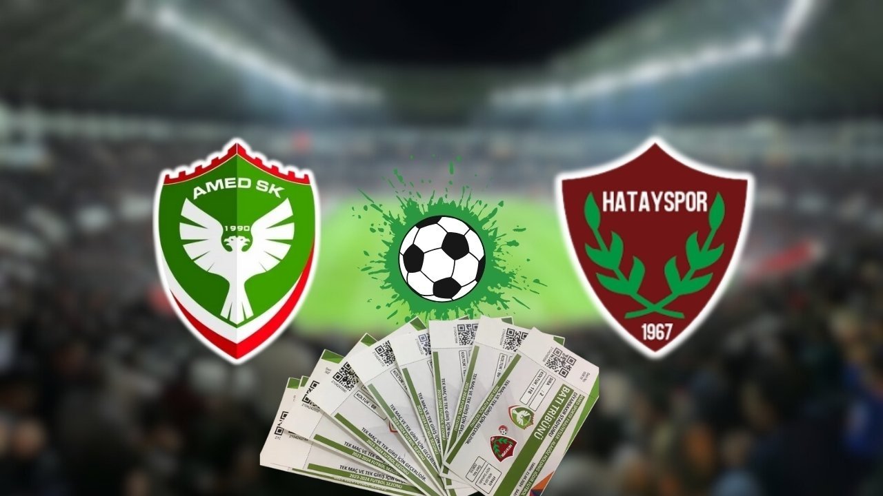 Amedspor–Hatayspor maçı biletleri satışta