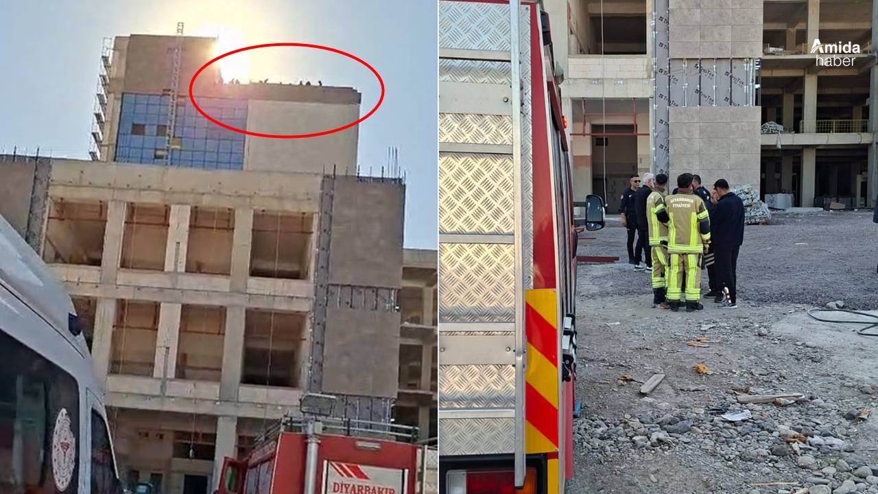 Diyarbakır’da hastane inşaatında intihar girişimi