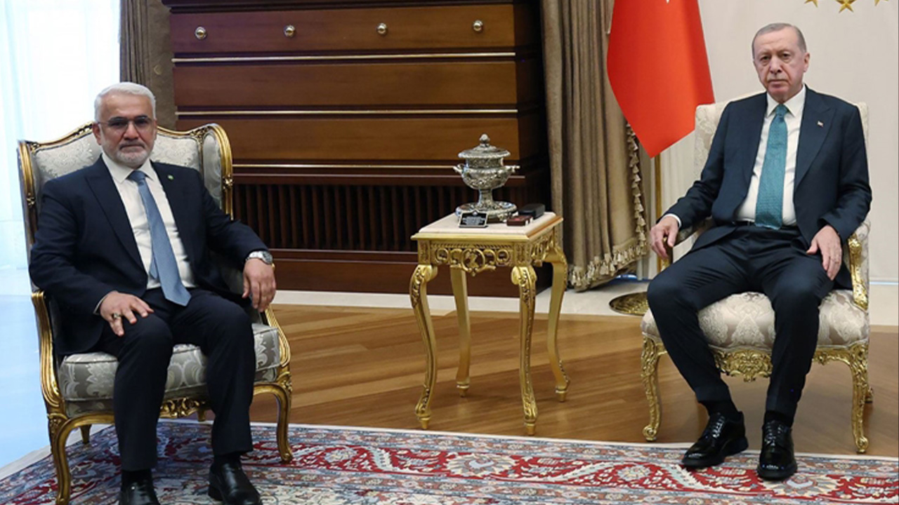 Erdoğan, HÜDA PAR lideri ile görüştü