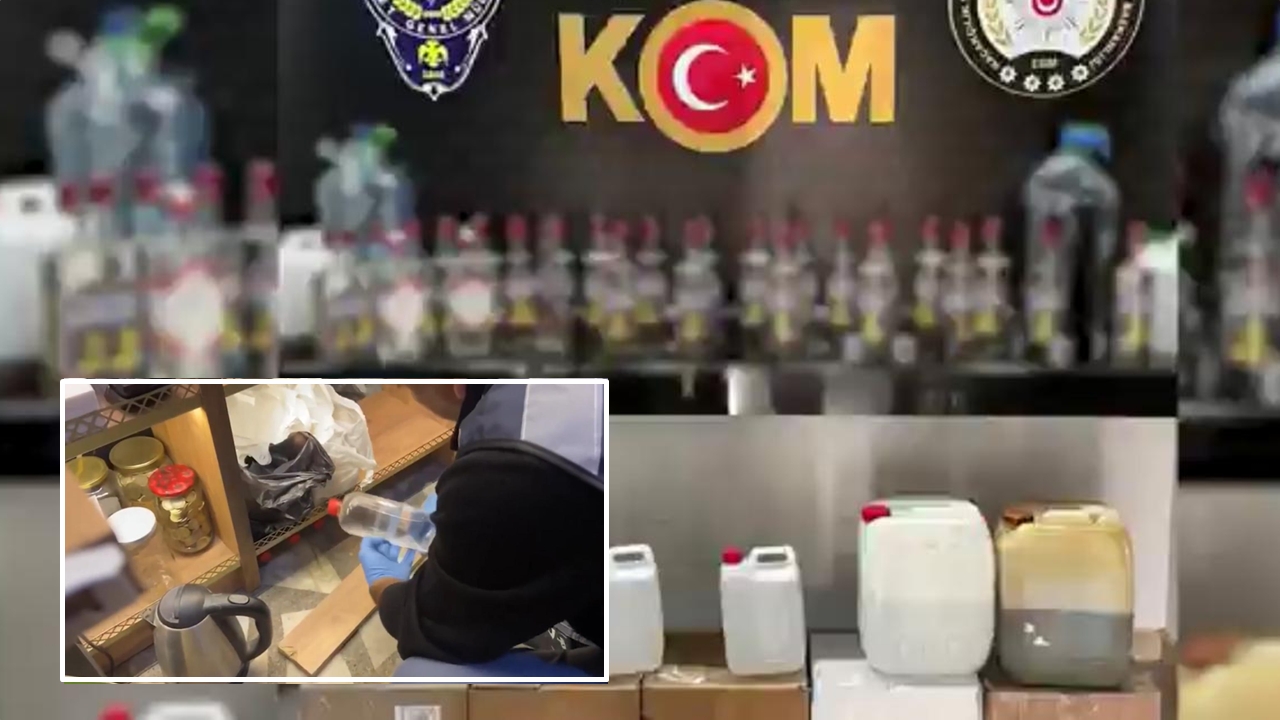 81 ilde kaçak ve sahte içki operasyonu: 30 bin şişe, 179 gözaltı