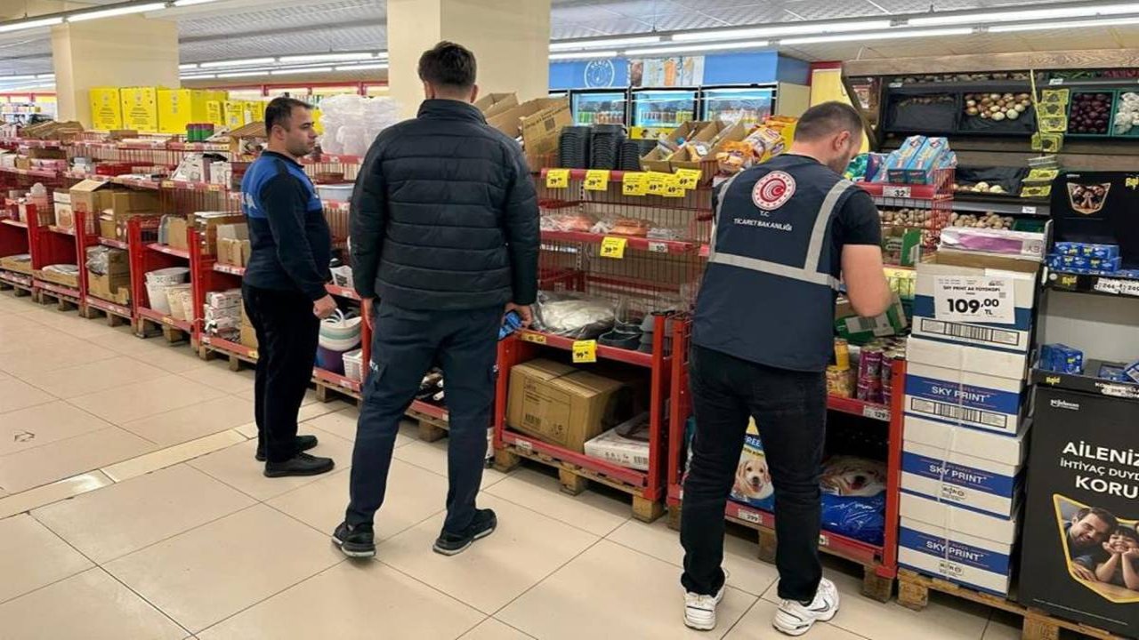 Siirt’te eş zamanlı etiket denetimi