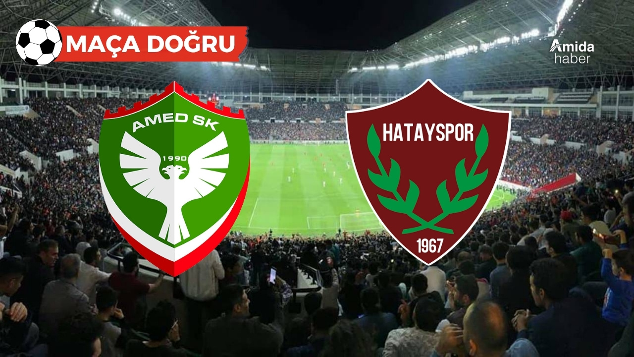 Amedspor – Hatayspor maçının ilk 11’leri belli oldu