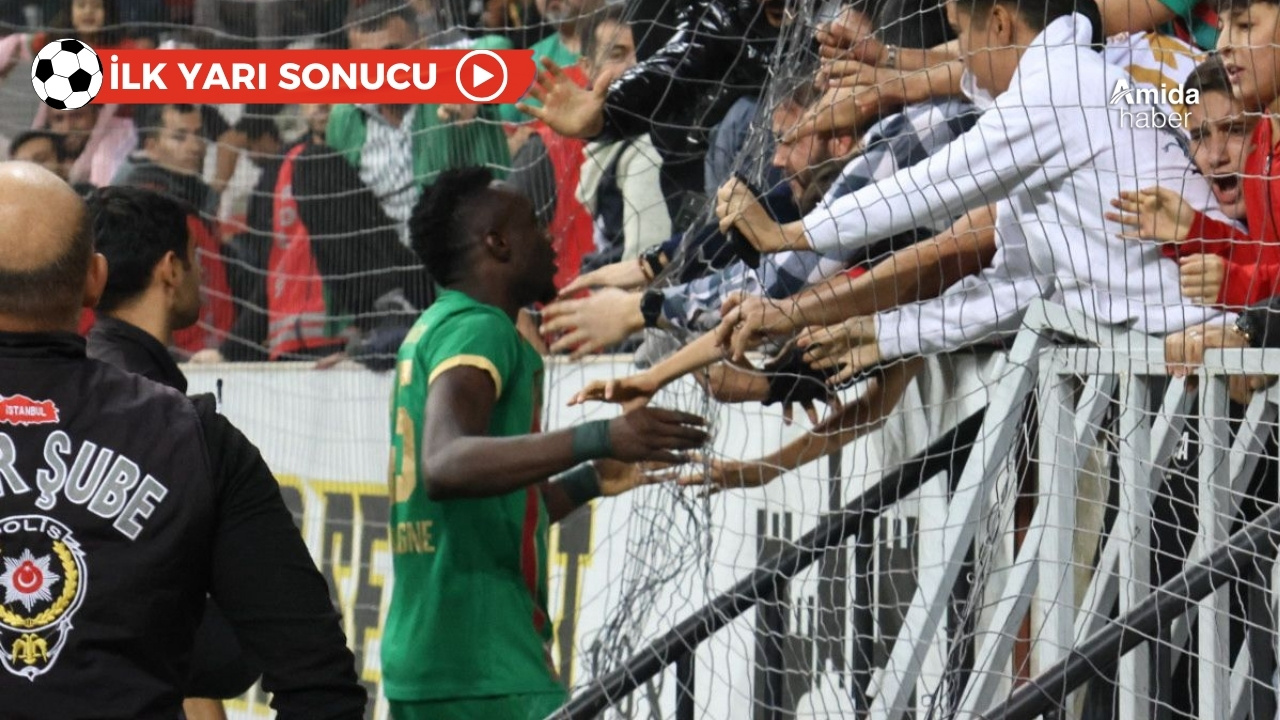 Diyarbakır’da nefes kesen mücadele: İlk yarı 2-1 Amedspor’un