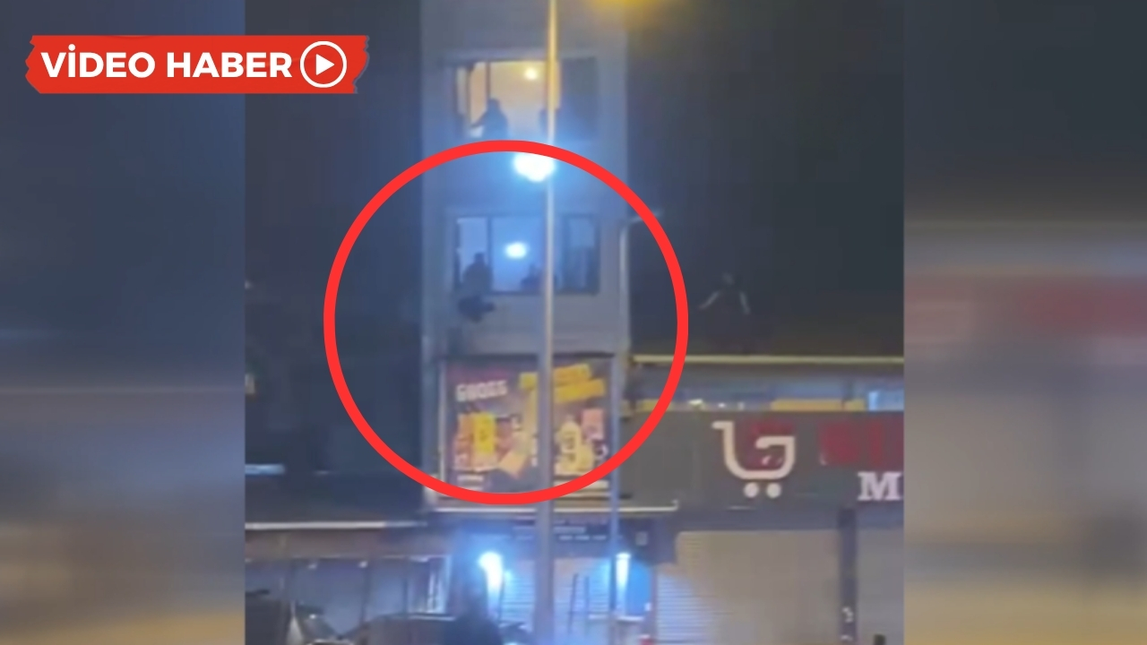 Komşusunu darp edip binanın camından attı