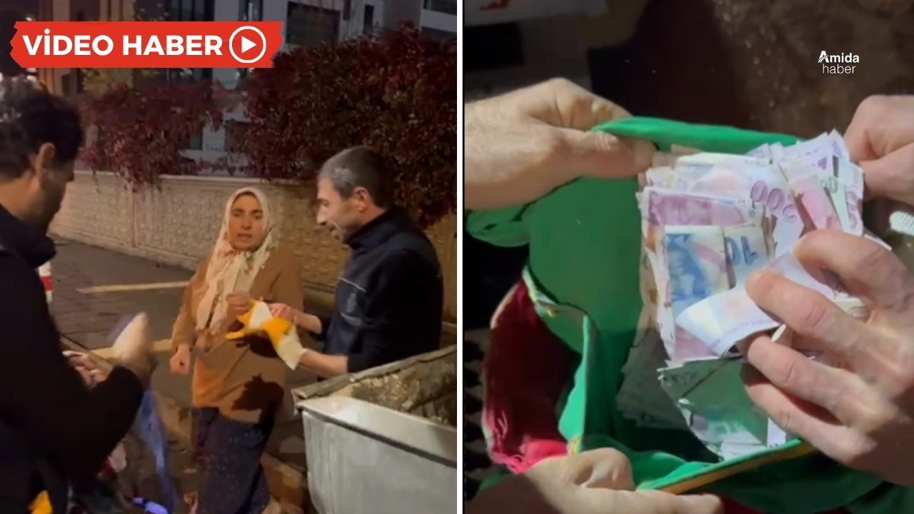 Diyarbakır: Pazarcının hasılatı çöp arabasından çıktı