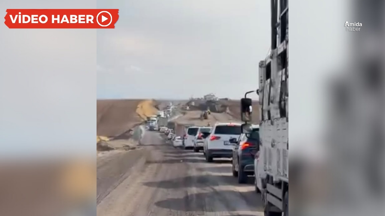 Diyarbakır’da bitmeyen 3 kilometrelik yol çilesi