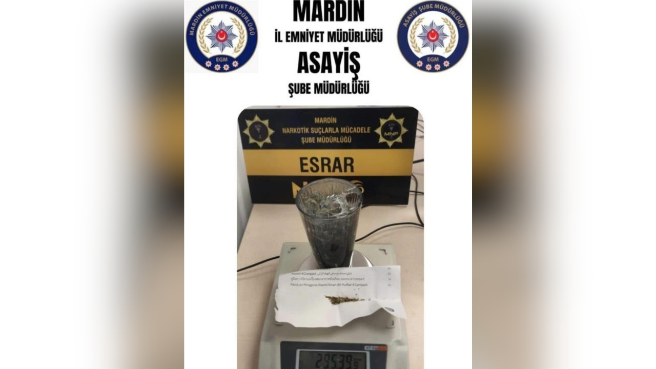 Mardin’de uyuşturucu operasyonu: 2 şüpheli gözaltında