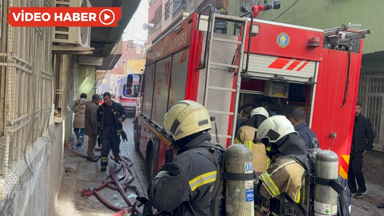 Diyarbakır'da apartman yangını: 7 kişi dumandan etkilendi