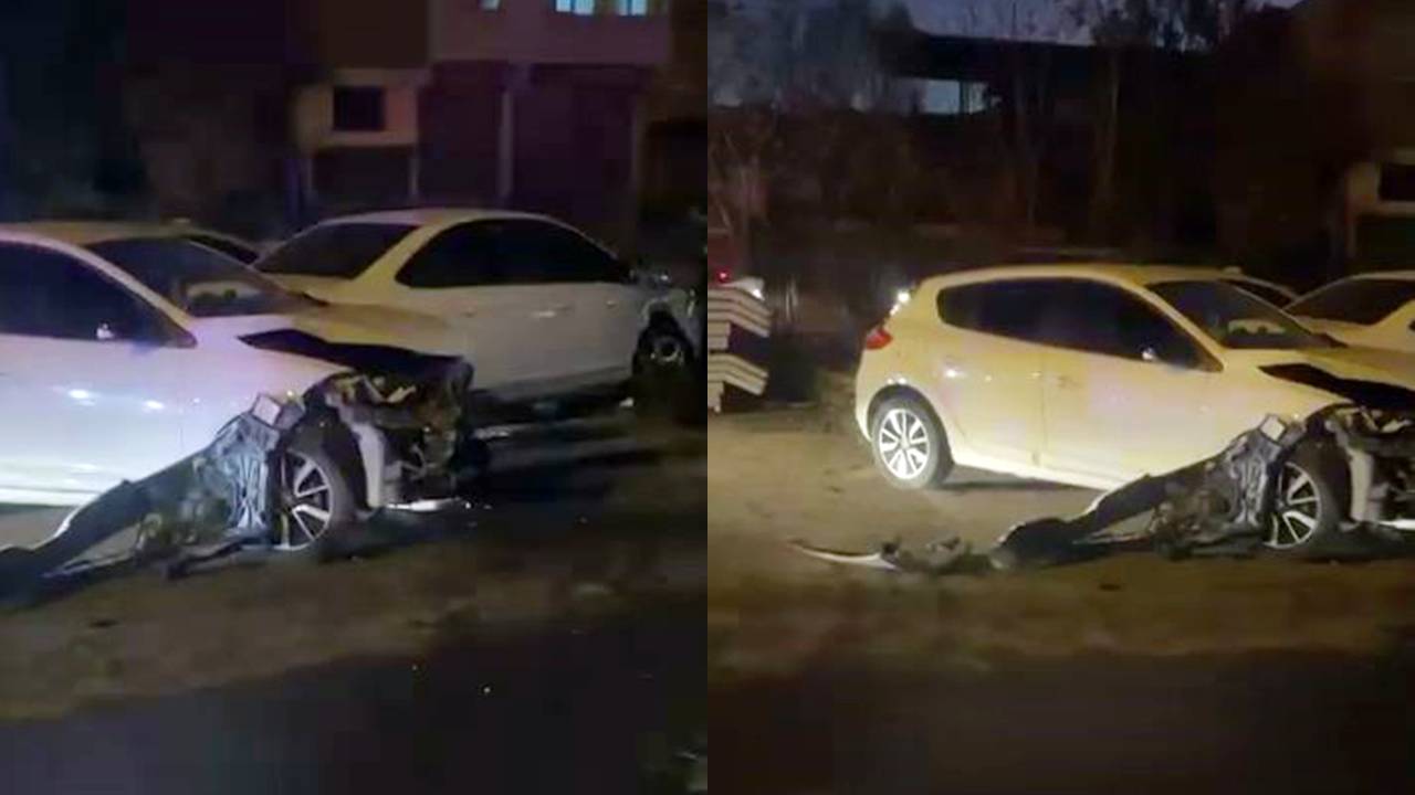 Diyarbakır’da ehliyetsiz sürücü iki araca çarptı