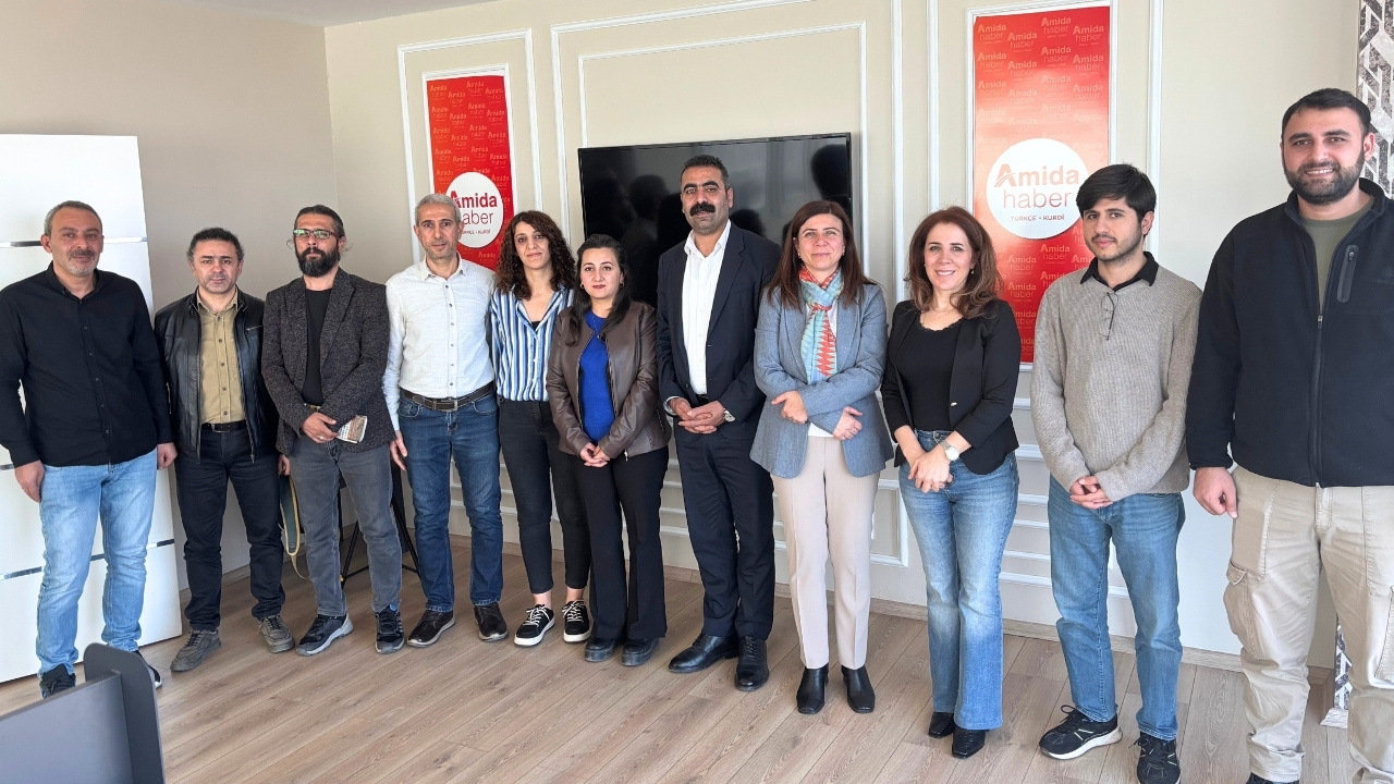 Diyarbakır: Eş Başkanlarından Amida Haber’e ziyaret