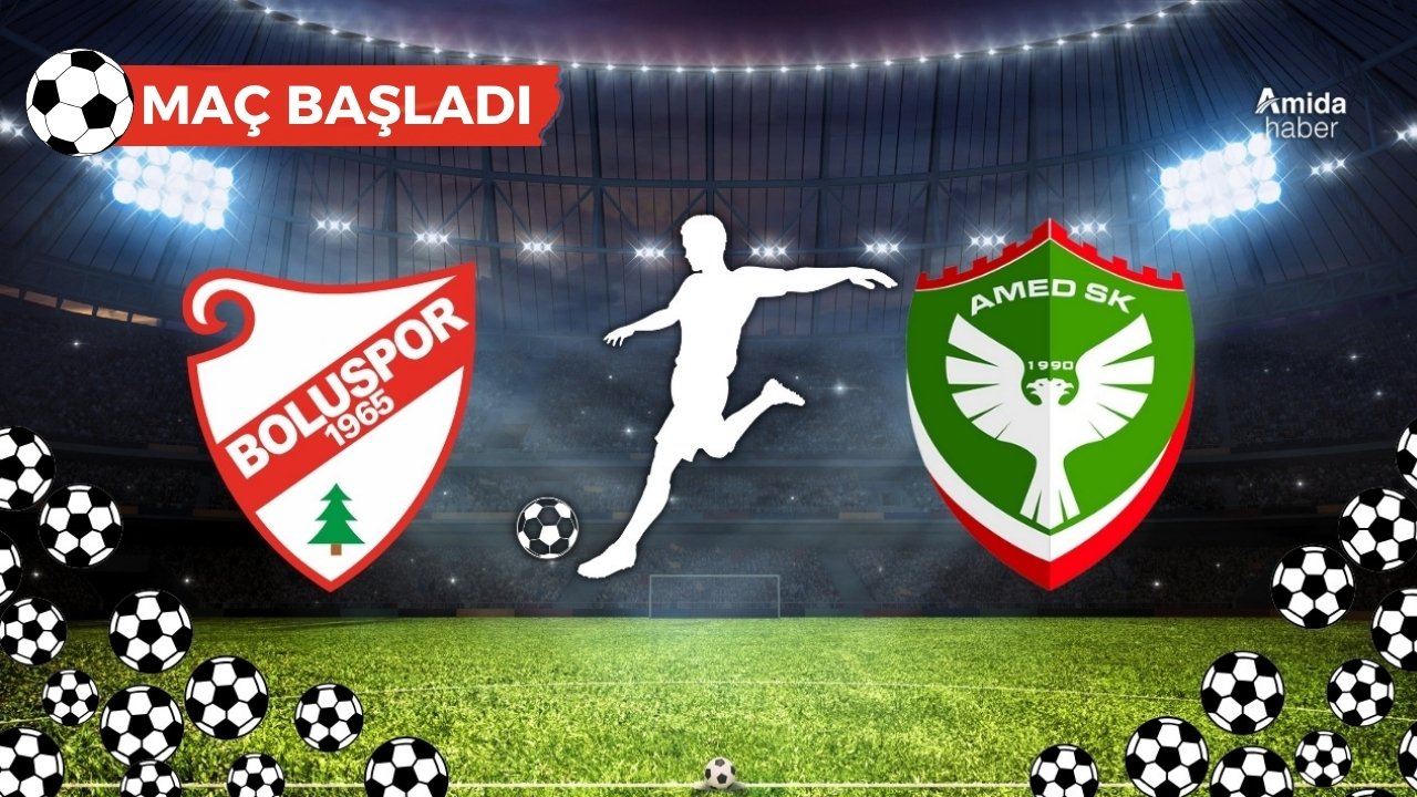 Bolu’da Amedspor maçı başladı