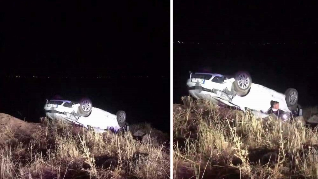 Diyarbakır’da otomobil takla attı: 1 yaralı