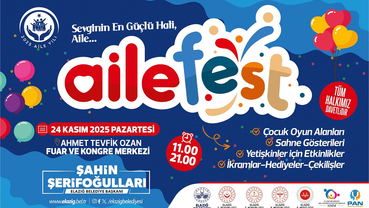 Elazığ’da ‘Aile Festivali’ gerçekleşecek