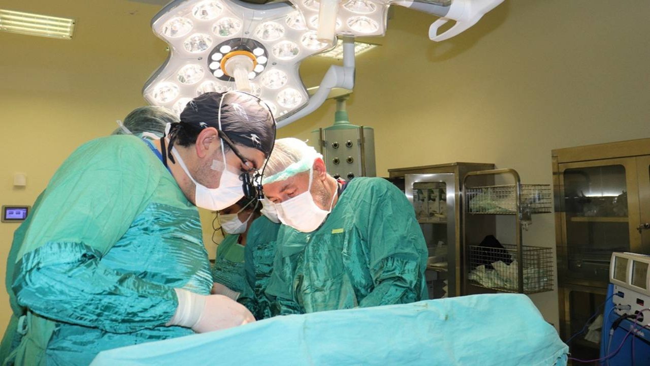 Hastanın karnından 15 kiloluk tümör çıktı