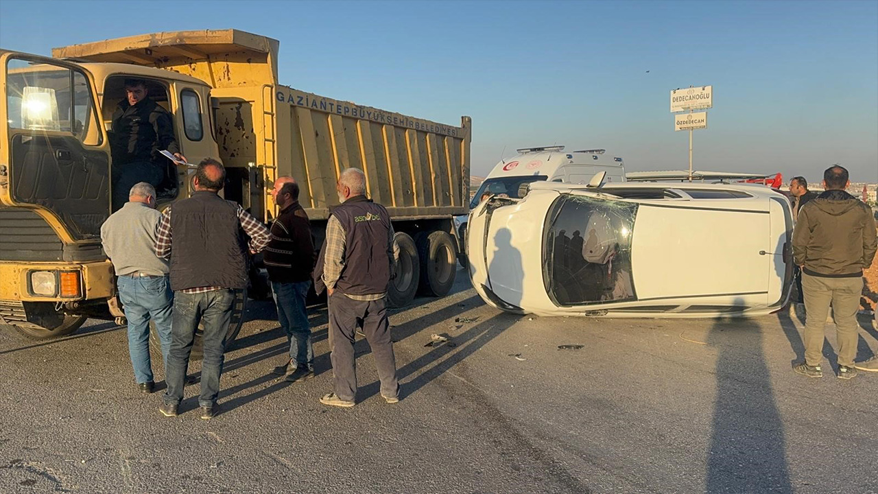Gaziantep’te trafik kazası: 1 yaralı
