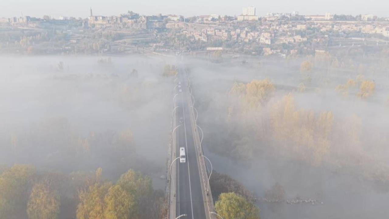 Diyarbakır’ın sisli manzaraları büyüledi