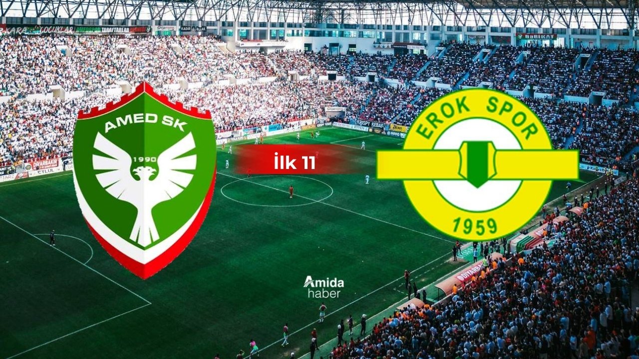 Amedspor’un Erok maçı 11’i belli oldu