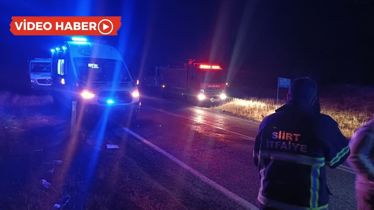 Siirt’te işçi servisi devrildi: 2’si ağır,15 yaralı